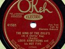 OKEH 41581 Louis Armstrong Hot 5 KING OF THE ZULUS N-