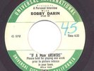 Very Rare Interview 45-Bobby Darin & Sandra Dee-If A