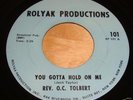 Rev O.C.Tolbert - NORTHERN SOUL GOSPEL FUNK 45 HEAR