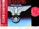 SAXON wheels of steel JAPAN orig LP w/OBI  [FREE P+P]