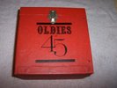 Oldies 45 record carry case Beatles picture sleevs