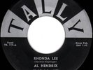 AL HENDRIX rockabilly 45 TALLY “Rhonda Lee” M-  HEAR