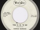 New Breed R&B Black Rocker 45-Harold Burrage-K.O.'D Me