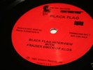 BLACK FLAG - KLOS Interview LP DAMAGED PROMO ONLY kbd