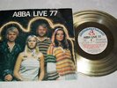 ABBA LIVE 7' GOLD FLEXI DISC PROMO NOT FOR SALE SWEDISH