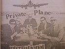THOMAS LEER PRIVATE PLANE RARE ORIGINAL STAMPED LABELS