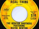WAYNE NEWTON BROTHERS 45 DJ Promo1st '59 REAL THING Doo