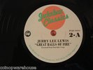 Rhino 78 rpm Jerry Lee Lewis Great Balls of Fire Shakin