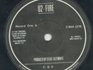 U2 Fire IRISH PRESS DOUBLE 45 1981 CBS STICKER