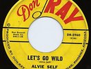 Alvie Self Rockabilly 45 Don Ray 5960 Let's Go Wild