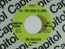 BEATLES 45 ALL YOU NEED IS LOVE   CAPITOL dj