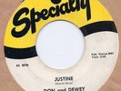 Rockabilly/Blues DON & DEWEY-Justine/Bim Bam SPECIALTY