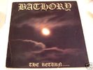 BATHORY THE RETURN LP 8041 COMBAT RECORDS PUNK