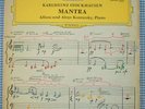 STOCKHAUSEN & KONTARSKY  Mantra  ORIG DGG GER-71 LP NM