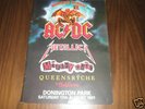 AC/DC, METALLICA*MONSTERS OF ROCK 1991*RARE PROGRAMME