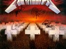 Metallica:: Autographed-Master Of Puppets-Album-Rare