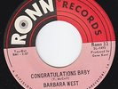 BARBARA WEST Congratulations Baby NORTHERN SOUL r&b