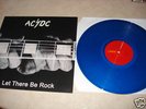 AC/DC Let there be rock LP Aussie cover blue vinyl