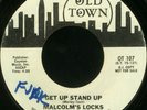 MALCOLM'S LOCKS Get Up Stand Up Funk 45 Bob Marley Song