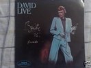 DAVID BOWIE 2LP LIVE AT THE TOWER SIGNED AUTOGRAPH