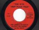 Beatles 45 John Lennon KYA 1969 Peace Talk Original