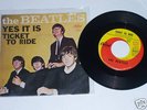 The BEATLES 45 w/ Picture Sleeve-Ticket To Ride/Yes It