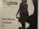 TIGHTS BAD HEARTS IT CRACKED CHERRY RED 1 PUNK NEW WAVE