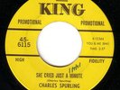Charles Spurling - She Cried Just A Minute, on King