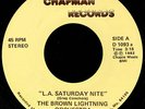 Rare Modern Soul Boogie 45 BROWN LIGHTNING on Chapman