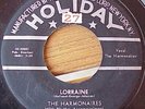 The Harmonaires   Lorraine   Doo Wop 45 Holiday  VG