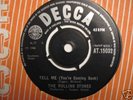 ROLLING STONES - Tell Me - UK Export black 'AT' label