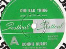ONE BAD THING  RONNIE BURNS BARRY GIBB/BEE GEES. B CADD