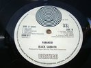 BLACK SABBATH-PARANOID VERTIGO BIG SWIRL RARE NICE COPY