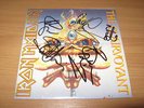 Iron Maiden The Clairvoyant Clear Vinyl   SIGNED & MINT