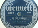 30) 78 RPM   COOK'S DREAMLAND ORCHESTRA   GENNETT 5360