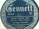 32) 78 RPM   THE HAPPY HARMONISTS   GENNETT 5518