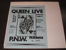 QUEEN LIVE P.N.W. 1977 SEATTLE LP EXCELLENT