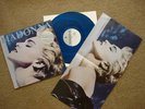 Madonna True Blue 12” LP (Blue Vinyl Record & Poster)