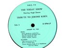 Today Show Jerome Kern Tribute TV Soundtrack Promo LP