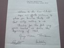 *BEATLES OFFICIAL  UK FAN CLUB WELCOME LETTER..SUPERB*