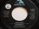MANDRILL - TOO LATE (1978 ARISTA 45) RARE NORTHERN SOUL