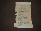 The Clash Rare 1976 Islington Setlist Signed