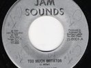 JACOB MILLER Too Much Imitator REGGAE 45 on Jam Sounds