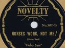 Hobo Sam HORSES WORK, NOT ME
