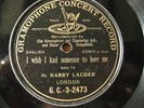 MUSIC HALL: HARRY LAUDER 1906 G&T 78 RARE