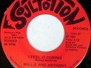rare Modern Soul 45 WILLIE & ANTHONY i feel it coming
