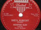 78 - Memphis Slim - She's Alright United 189 E-