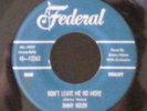 JIMMY NOLEN Rare 45 1956 FEDERAL James Brown GUITAR