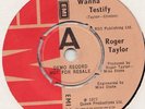 ROGER TAYLOR / QUEEN Rare UK Promo I WANNA TESTIFY 7