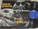 Max Roach LP Deeds Not Words 1958 Riverside jazz drums